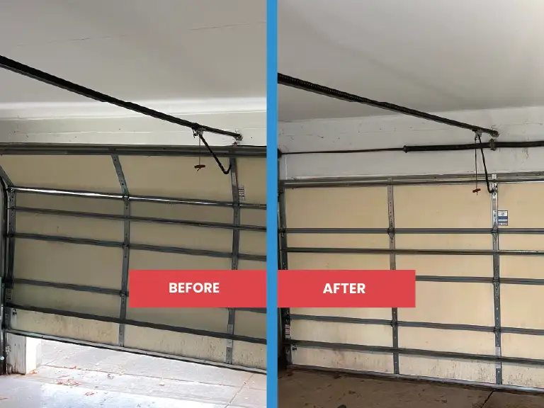 Garage door off track — repair services in Buffalo Grove