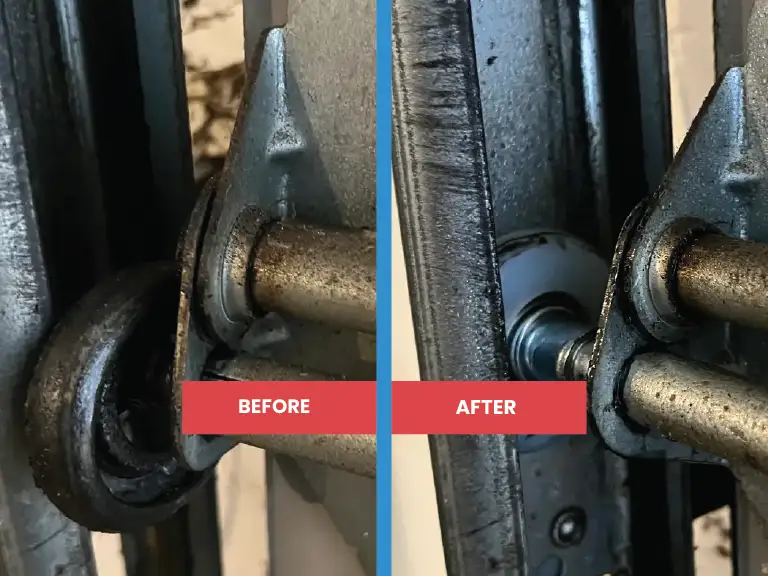 Garage door roller replacement services