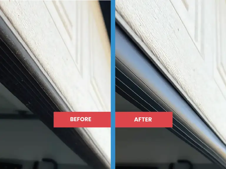 Garage door weather seal replacement services
