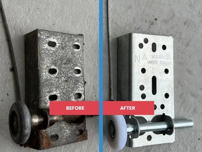 Garage door cable and bottom bracket replacement near me