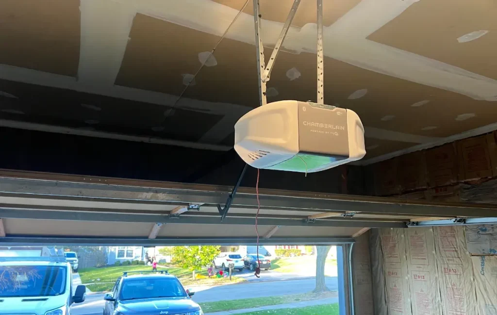 garage door opener in white color