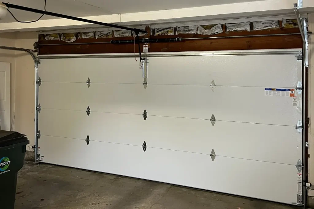 garage doors from inside after garage door installation