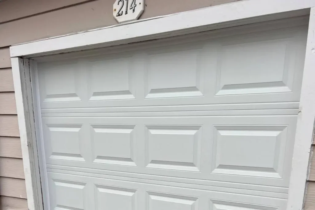 white garage doors
